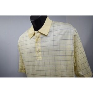 Brooks Brothers Country Club Golf Polo Plaid Performance Knit Mens Size Large